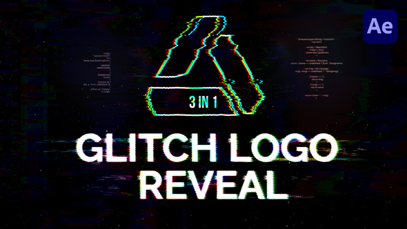 Glitch Logo Reveal