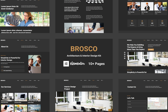 Brosco - Architecture & Interior Elementor Template Kit