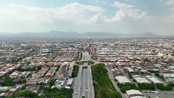 Konya city aerial view with drone, Turkey 4 K