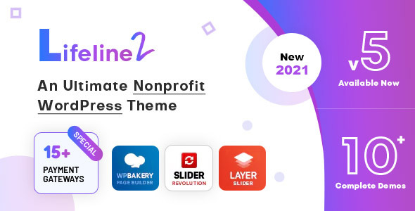 Lifeline 2 - Ultimate non-profit WordPress Theme dla organizacji charytatywnych, pozyskiwania funduszy i organizacji pozarządowych