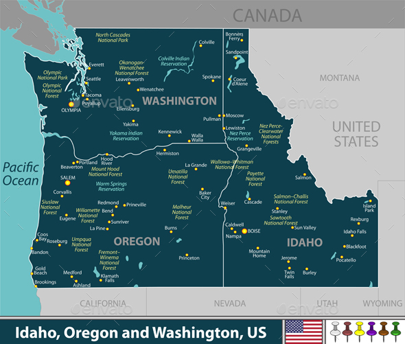 Idaho, Oregon and Washington, United States