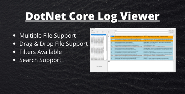 Dotnet Core Log Viewer