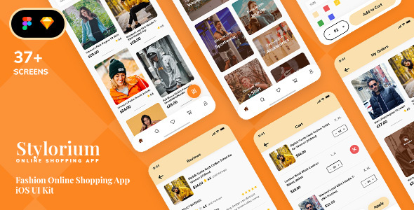 Stylorium - Fashion Retail Shop Mobile App UI