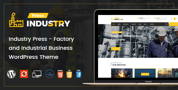 Industry Press - Factory and Industrial Business WordPress Theme