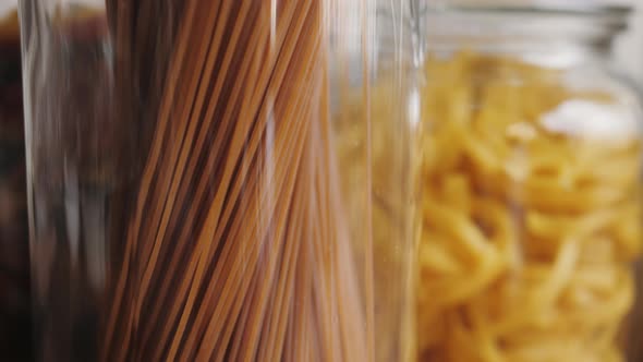 Italian Noodles Texture Closeup