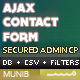 PHP AJAX Contact Form with Admin CSV Exporter & Filters - CodeCanyon Item for Sale