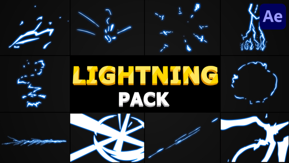 Cartoon Lightning Pack | After Effects alt
