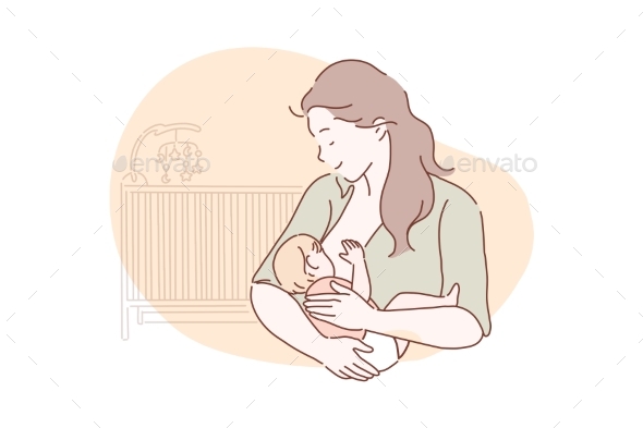 Breastfeeding Motherhood Childhood Concept