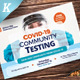 Covid-19 Testing Postcard Templates - GraphicRiver Item for Sale