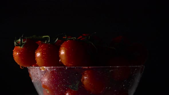 Tomatoes in a Glass Bowl