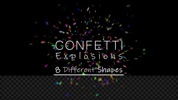 confetti logo reveal videohive free download after effects template