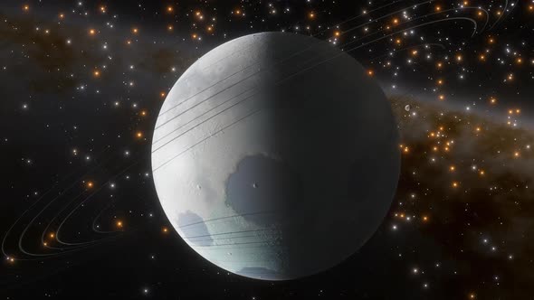 Space Background - Rocky Exoplanet