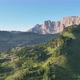 Dolomites cottages under the rugged mountains peaks at sunrise - VideoHive Item for Sale