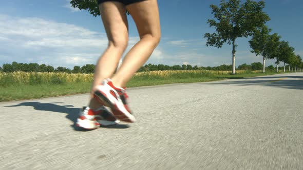 Legs of Jogging Woman