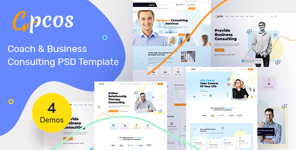 Coach & Business Consulting PSD Template