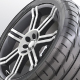 A stack of summer and winter tires. Tires service. Car tire set. Replacement tires for the season. - GraphicRiver Item for Sale