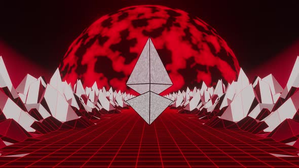 Rotated Ethereum On The Road To Red Planet Loop 4K