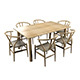 Modern table with CH24 chairs - 3DOcean Item for Sale