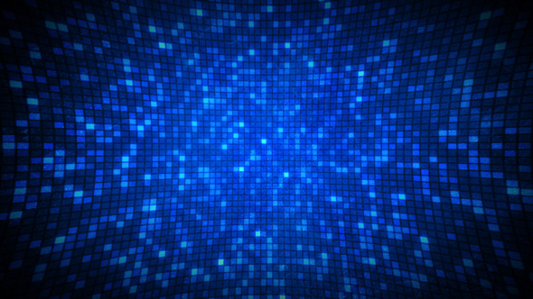 Blue LED Light Wall alt