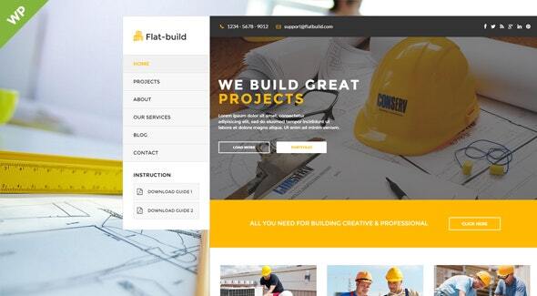 “Build Your Business with Flatbuild – The Ultimate WordPress Theme for Construction Companies”