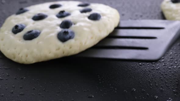 Flipping Blueberry Flapjack