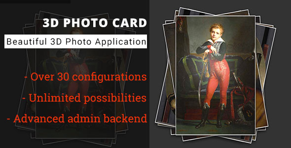 3D Photo Card - Advanced Media Gallery