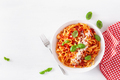 tagliatelle pasta with tomato sauce parmesan basil - PhotoDune Item for Sale