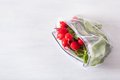 radish vegetable in reusable mesh nylon bag, plastic free zero waste concept - PhotoDune Item for Sale