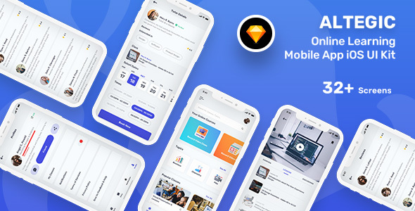 Altegic - Online Learning Mobile App UI