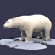 White Bear polar bear animal Ar VR animal model - 3DOcean Item for Sale