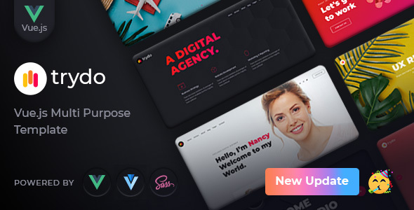 Trydo - Vue JS Creative Agency and Portfolio Template