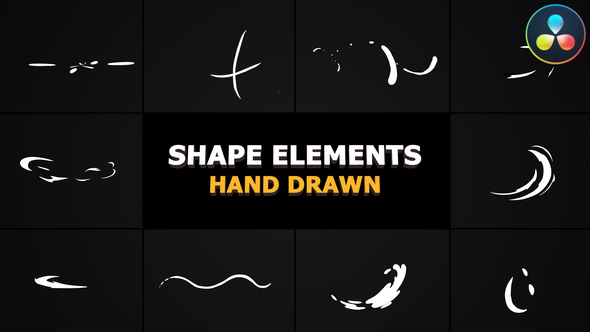 Cartoon Shape Elements | DaVinci Resolve