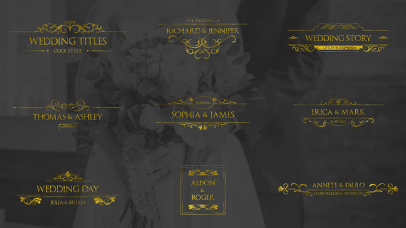 Gold Wedding Titles