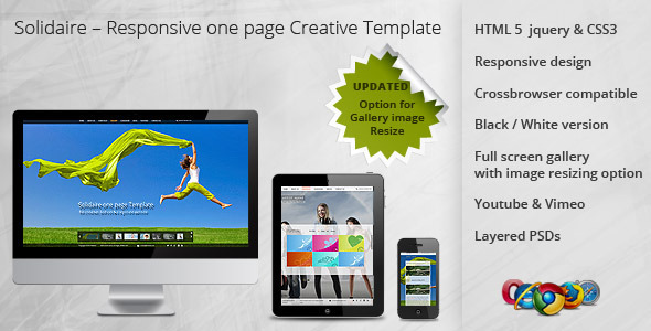Solidaire – Responsive one page Creative Template