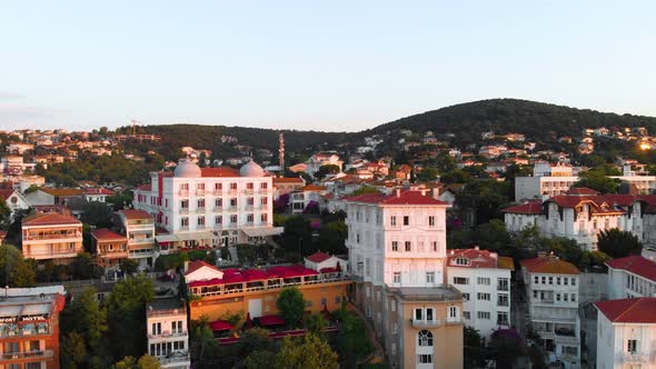 Aerial View of Princes Islands in Istanbul Turkey - Büyükada Adalar