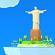 Christ Redemeer Island Low poly - 3DOcean Item for Sale