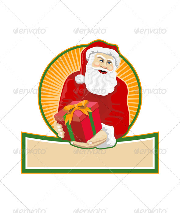 Santa Claus Father Christmas Retro