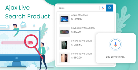 Ajax Live Search Product With Voice Search