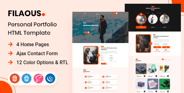 Filaous - Personal Portfolio HTML Template