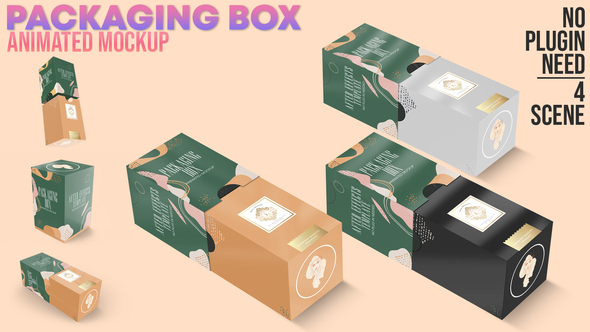 Packaging Box Animated Mockup