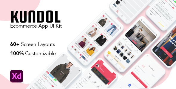 Kundol - Ecommerce App UI Template for XD