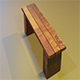 Street bench Low-poly 3D model - 3DOcean Item for Sale