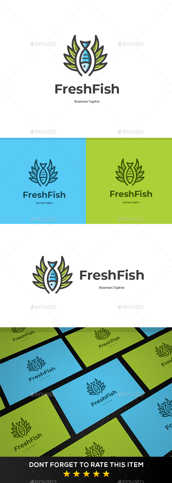 Fresh Fish Logo Template