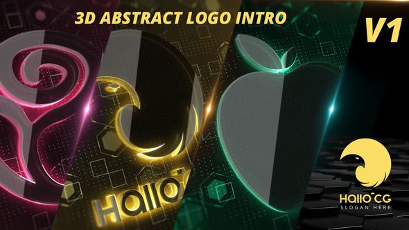 Abstract 3D Logo Reveal