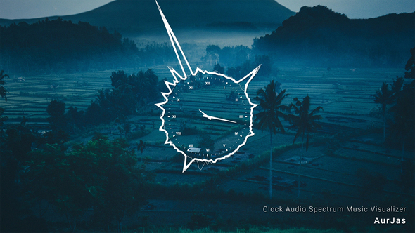 Clock Audio Spectrum Music Visualizer alt