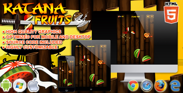Katana Fruits - gra HTML5