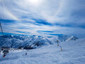Beautiful Snow Mountains With Clouds ALong With Chair Lifts 3 - PhotoDune Item for Sale
