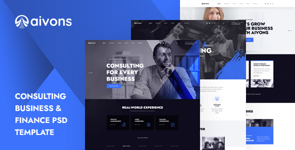 Aivons - Business Consulting PSD Template