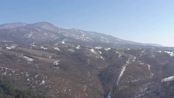 Deli Jovan mountain in Eastern Serbia 4K drone video