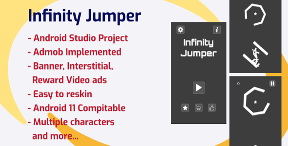 Infinity Jumper (Android Studio + Admob + Reward Video + Ready To Publish)